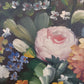 Europäische Schule (XX) Ölgemälde Blühendes Blumenstillleben 72x62cm