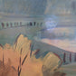 Europäische Schule (XX) Ölgemälde Handsigniert Expressionistische Landschaft