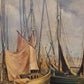 H. Maisonneeuve (XIX-XX) Ölgemälde Bretonischer Hafen 60x80cm