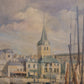 H. Maisonneeuve (XIX-XX) Ölgemälde Bretonischer Hafen 60x80cm