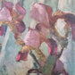 Deutsche Schule (XX) Ölgemälde Impressives Blumenstillleben 80x55cm