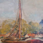 Richard Falkenberg (1875-1948) Ölgemälde Hafenpartie 60x70cm