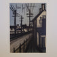 Bernard Buffet (1928-1999) Lithographie, Le Route sur Village 54x45cm