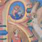 Hochwertige Grafik Jugendstil Heiligenbild mit Engel und Madonna