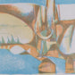 Europäische Schule (XX) Original Grafik Expressionistische Landschaft