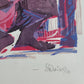 Original Lithographie Grafik (XX) "Gitorrendio"  Abstrakter Kubismus