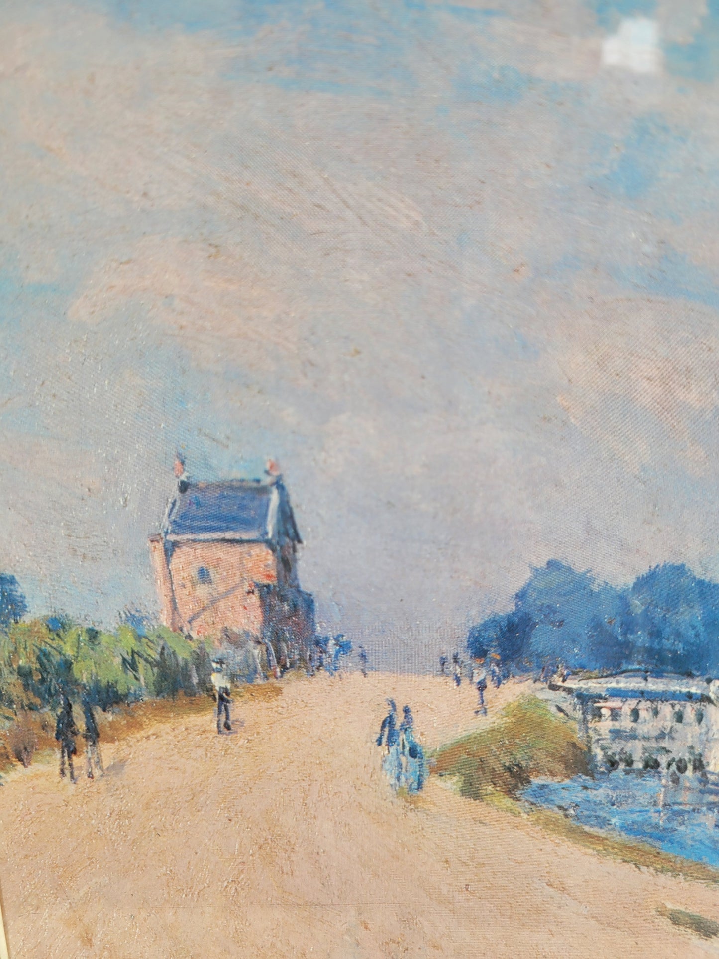 Alfred Sisley (1839-1899) Kunstdruck Der Weg nach Hampton Court 32x40cm