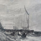 Nach JMW Turner (1775-1895) Kupferstich Portsmouth Hafen Spithead