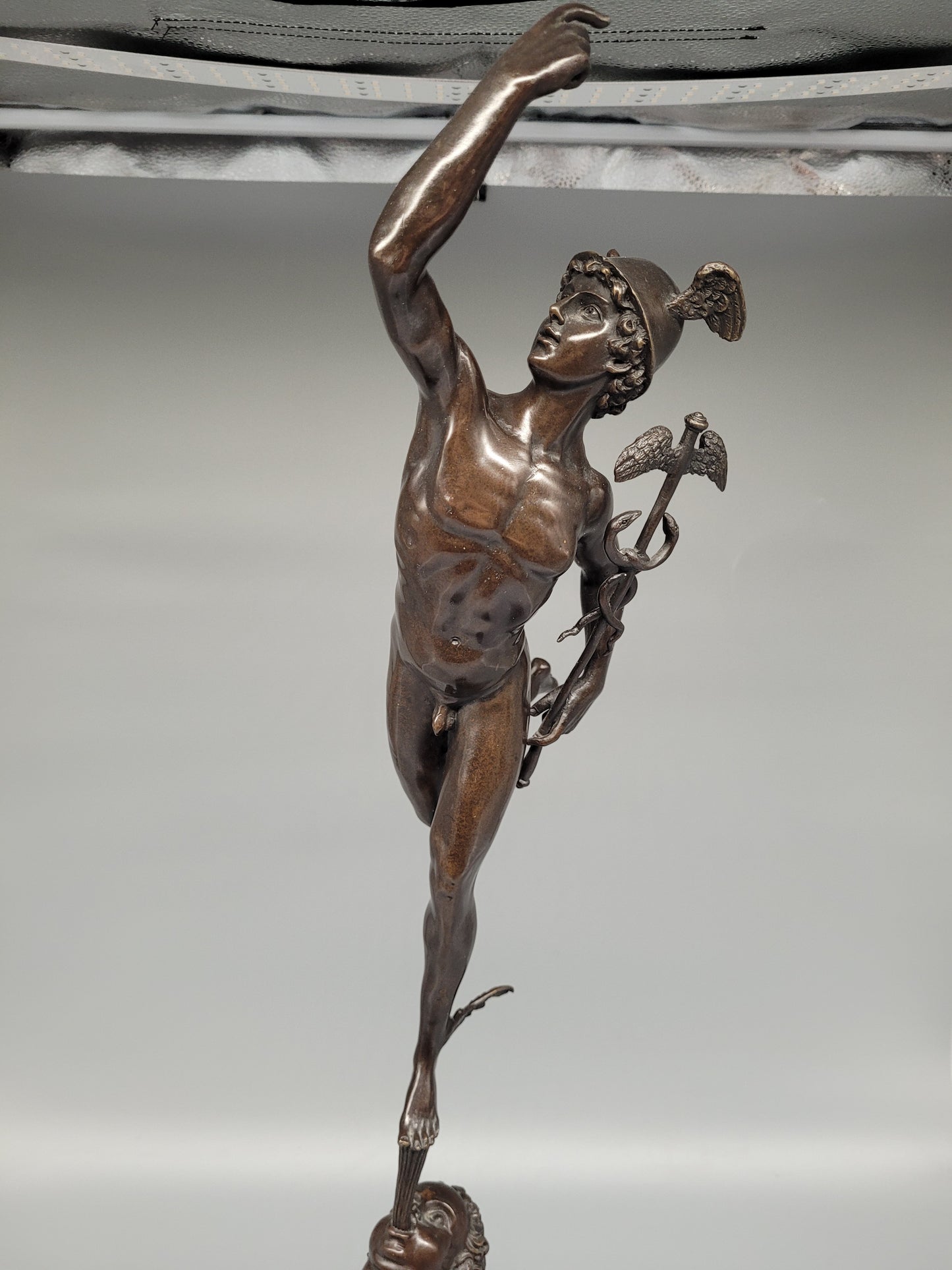 Antike Salvadori Arte 'Merkur' Bronze,Giovanni Bolognas Meisterwerk
