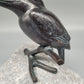 Figur Skulptur Eisvogel aus Bronze Signiert