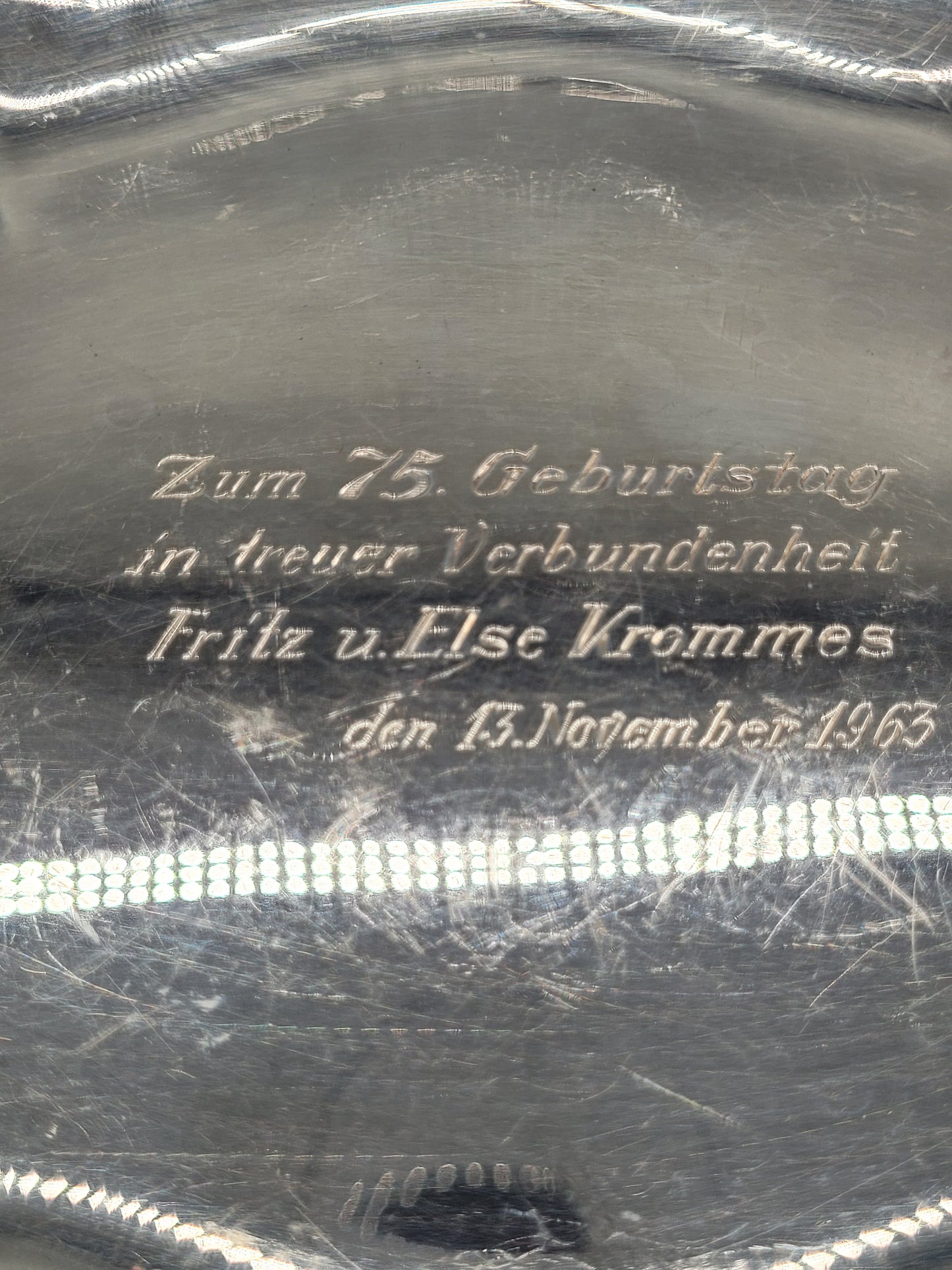 Antike Silberne Schale 925 Serling Silber 433gramm
