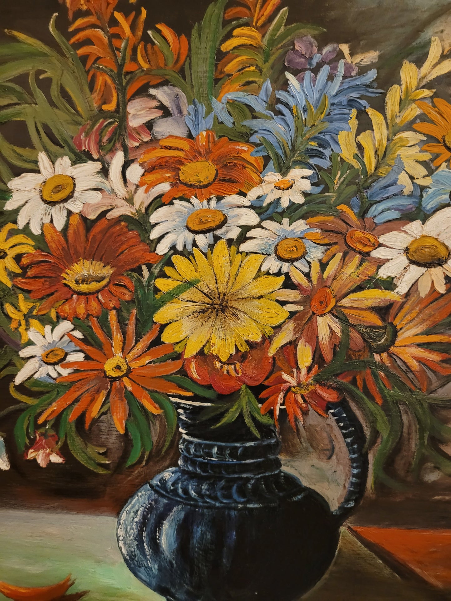 Göztz (XX) Acrylgemälde Sommerliches Blumenstillleben 60x80cm