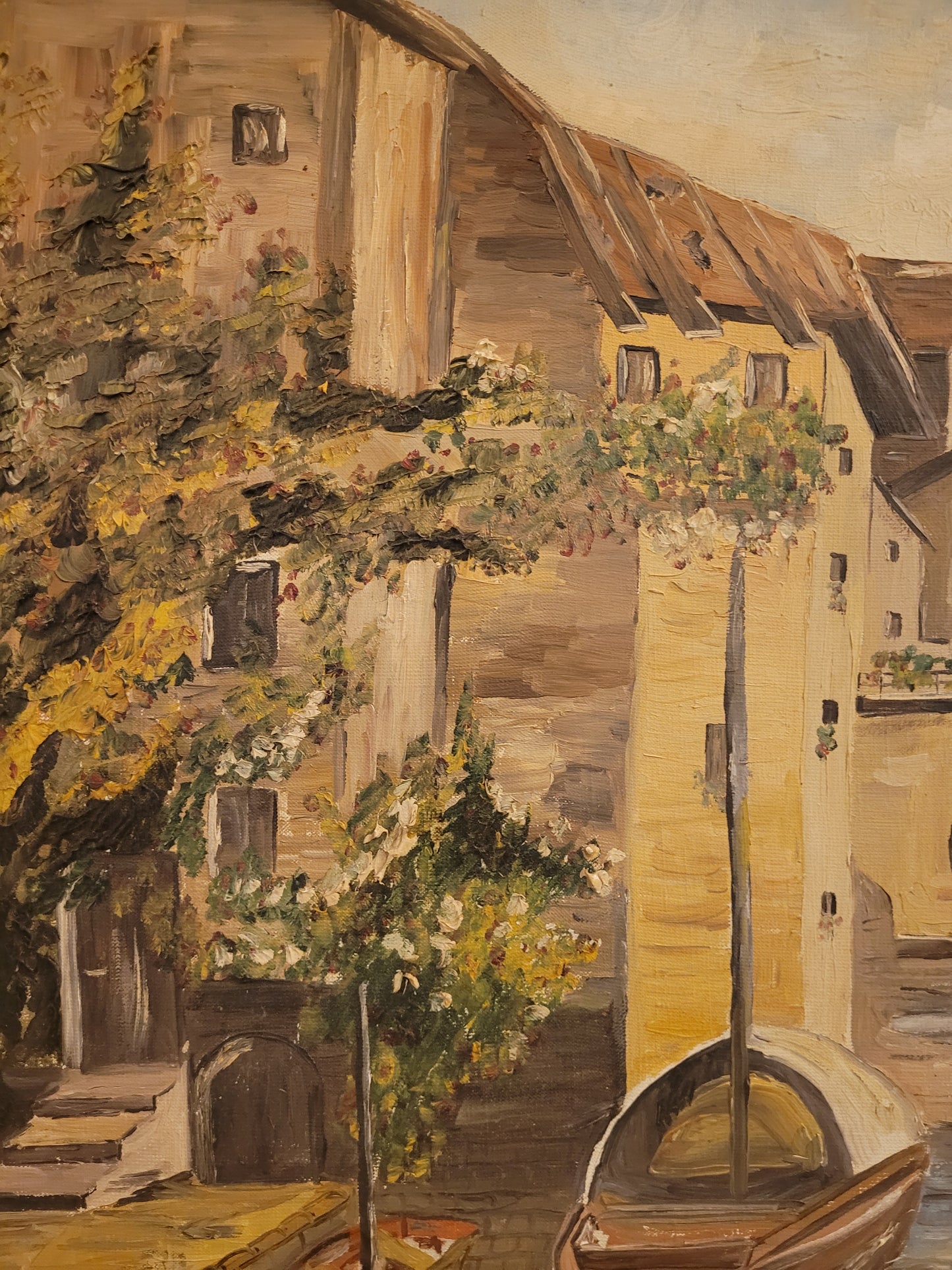 Pohl (XX) Ölgemälde Sommerliche Küstenlandschaft 63x113cm