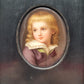 Antike Lumpenmaleri: Porträt eines Mädchens