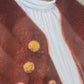 Antike Lumpenmaleri mit Bein-Arbeit: Porträt eines Mannes
