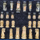 Prunkvolles Schachspiel Handgeschnitztes Schachspiel/  32 Ritterfiguren