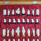 Antikes handgefertigtes Schachspiel  32 Meissen Schachfiguren