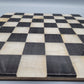 Antikes handgefertigtes Schachbrett aus Marmor und Perlmutt - Maße 36x36cm