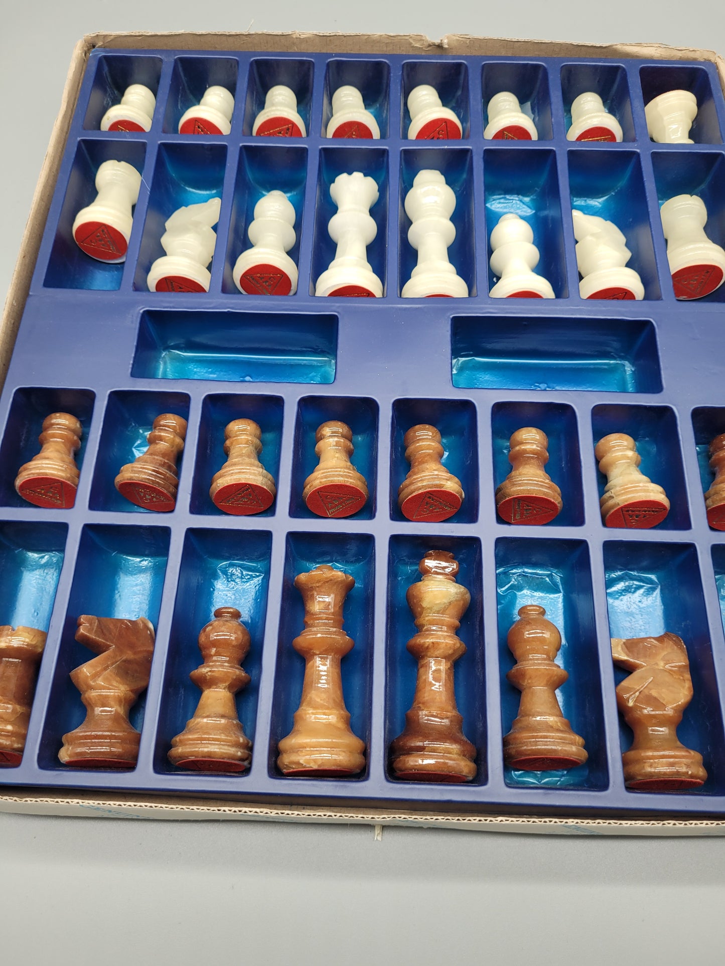 Hochwertige Schachfiguren aus Marmor 32 Schachfiguren schachspiel