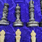Antike Schachfiguren aus Marmor - 32-teiliges Set mit Schachbrett