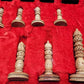 Antike chinesische Schachfiguren aus Holz 32 Figuren Edelholz