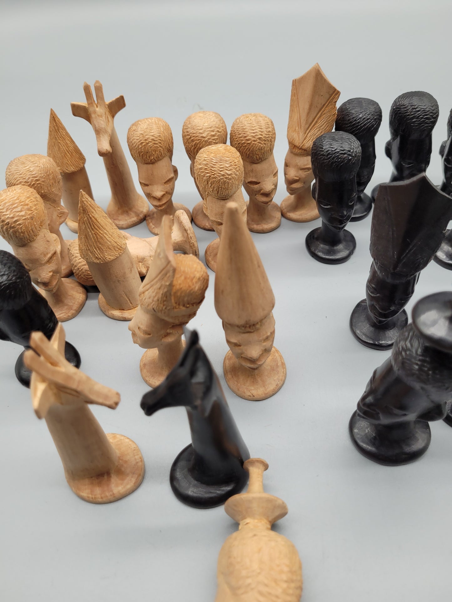 Antikes Afrika Antike Schachbrett Schachspiel 32 Schachfiguren