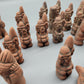 Antikes Schachspiel aus Terrakotta - 32-teiliges Sammlerstück