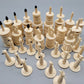 Selten Antikes Schachspiel Handarbeit  - 32 Schachfiguren  Sammlerstück
