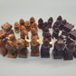 Antike Wikinger Antike Schachbrett Schachspiel 32 Schachfiguren aus Holz