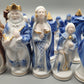 Antike Porzellan Schachspiel Schach 32 Porzellan  Schachfiguren