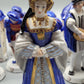 Antike Porzellan Schachspiel Dresdner Porzellan 16 Schachfiguren Selten