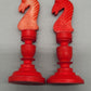 Zeitgenössische Handgefertigte Schachfiguren aus Walrosszahn 32-teiliges Set