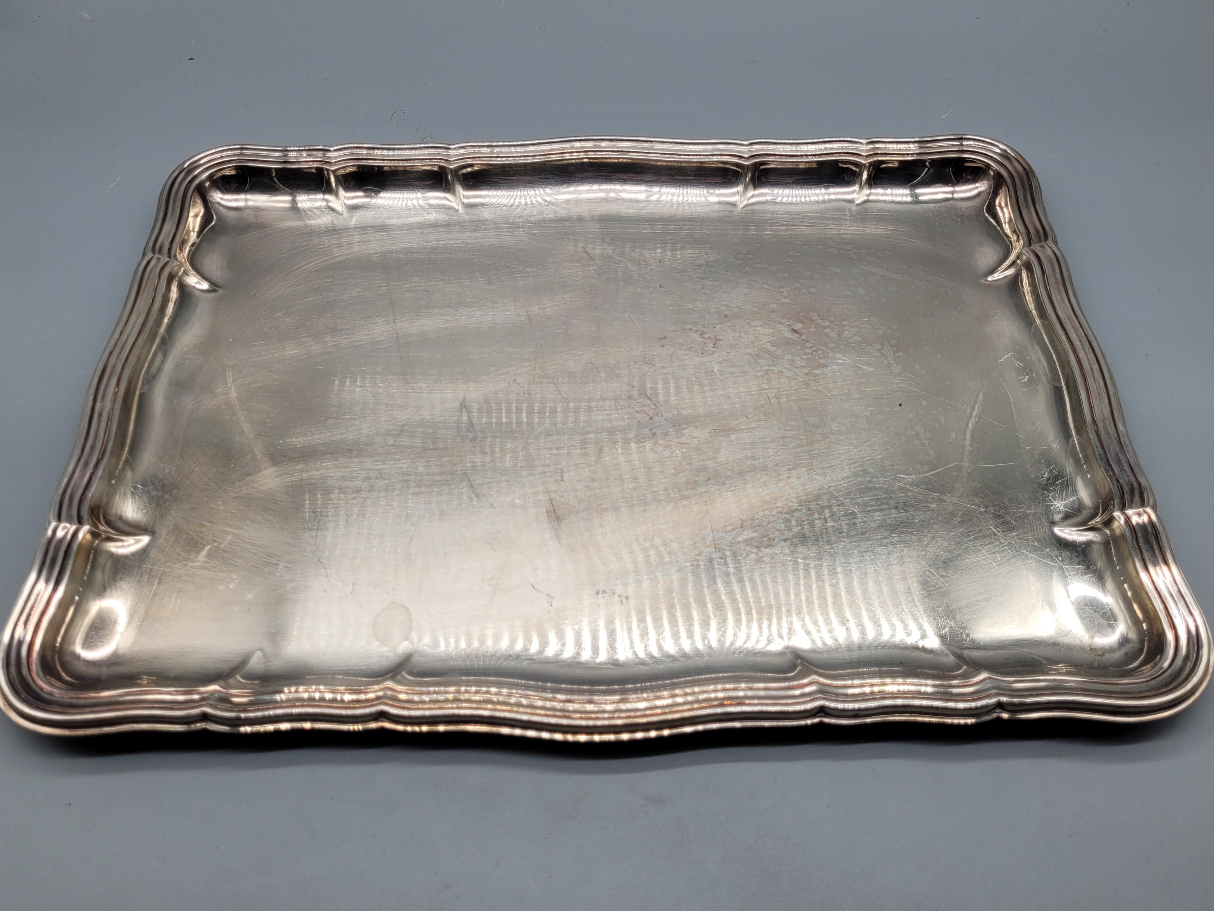 Historismus Silber Presentoir Tortenplatte Tablett hot Platte 1899