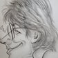Karikatur, Zeichnung auf Papier Handsigniert Impression eines Portraits