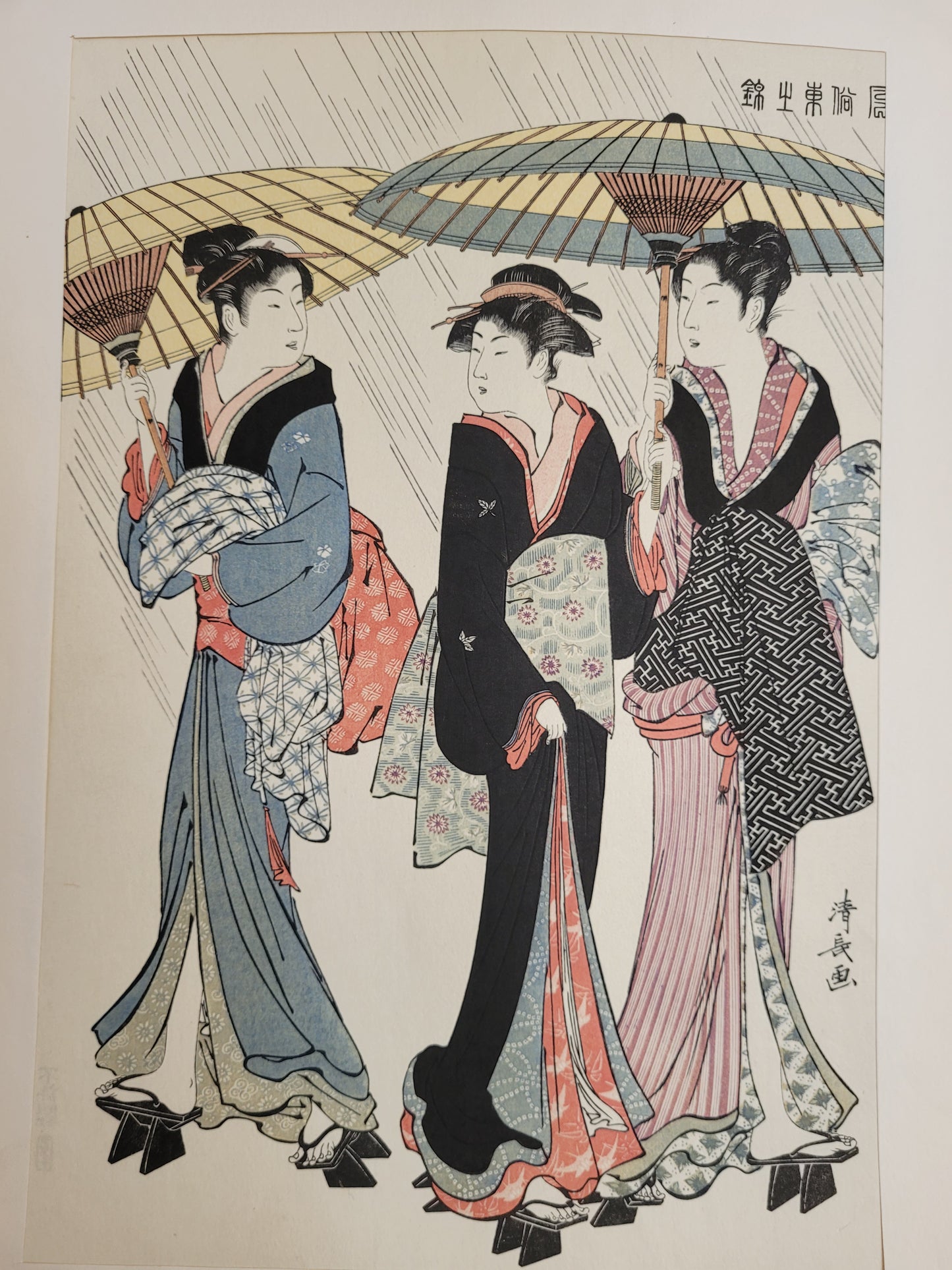 Torii Kiyonaga (1752-1815), After Ukiyo-e Bild 50x33cm