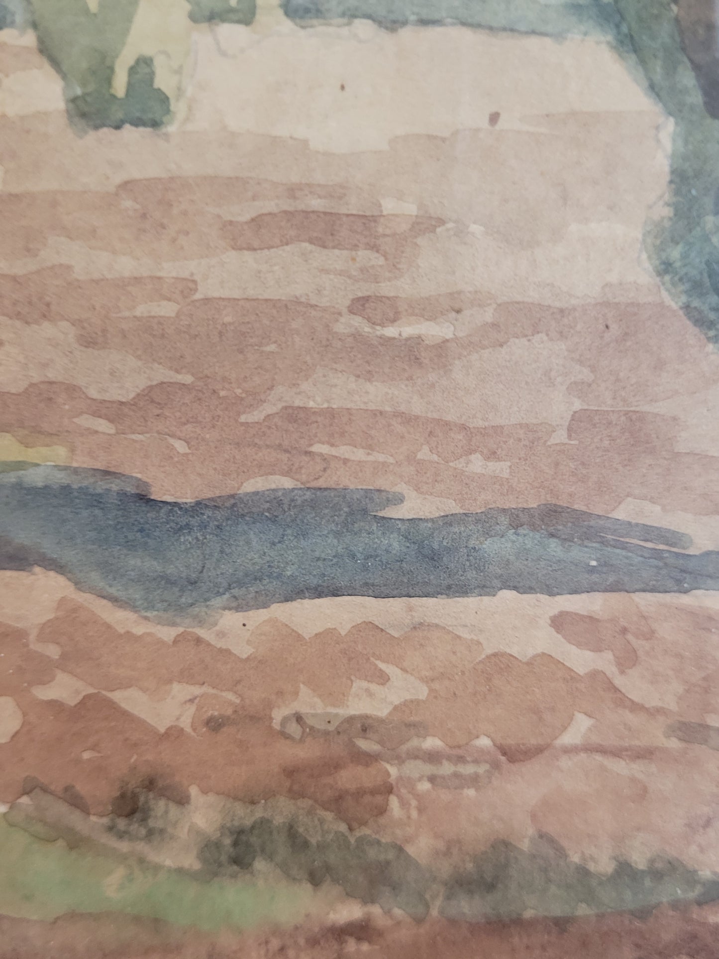 W. Thiemann (XX) Harmonische Landschaft in Aquarellfarben