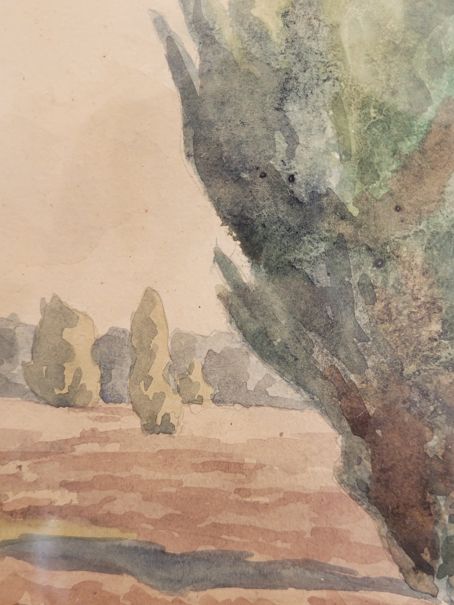 W. Thiemann (XX) Harmonische Landschaft in Aquarellfarben