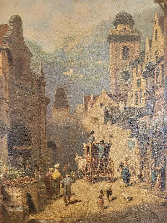 Carl Spitzweg (1808-1885) Kunstdruck Der Besuch des Landesvaters