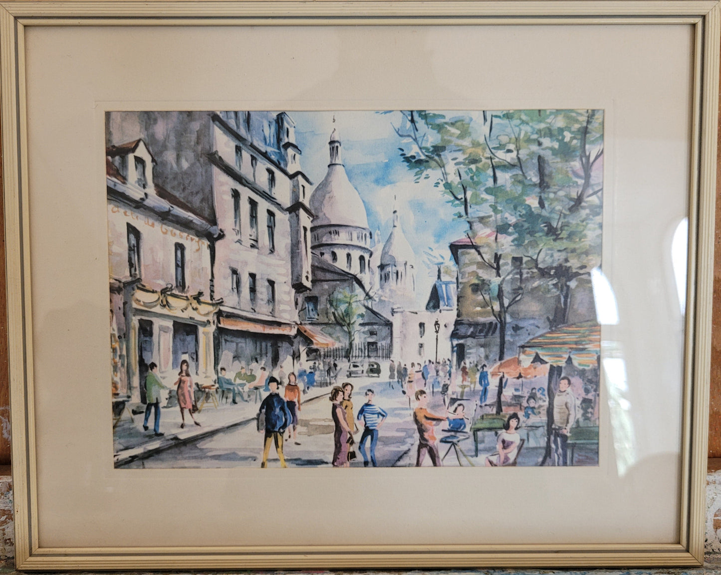 Hochwertiger Kunstdruck Stadtleben in Paris der 1960er Jahre