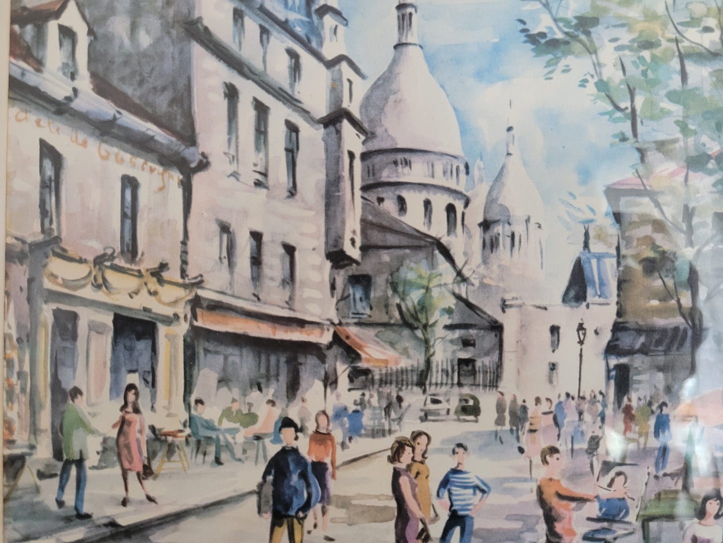 Hochwertiger Kunstdruck Stadtleben in Paris der 1960er Jahre