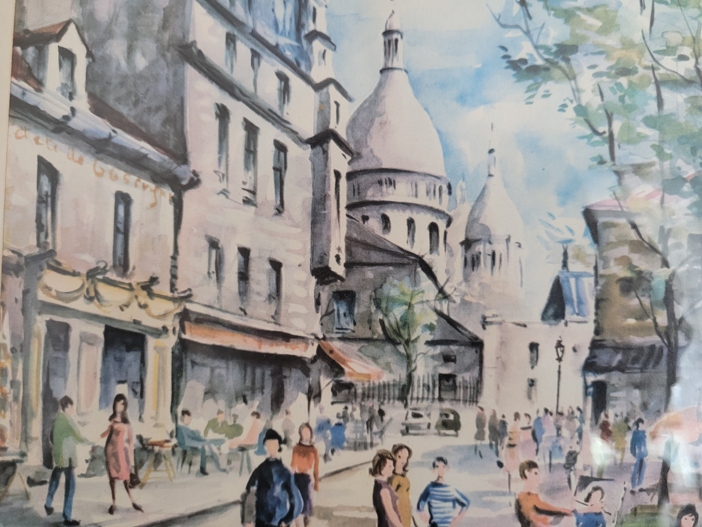 Hochwertiger Kunstdruck Stadtleben in Paris der 1960er Jahre