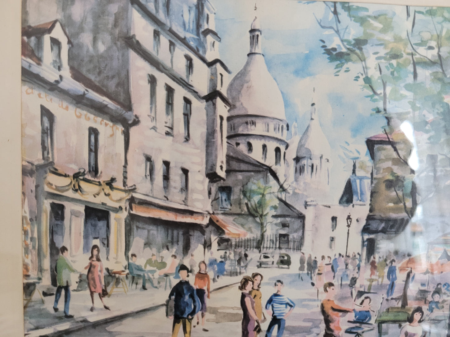 Hochwertiger Kunstdruck Stadtleben in Paris der 1960er Jahre