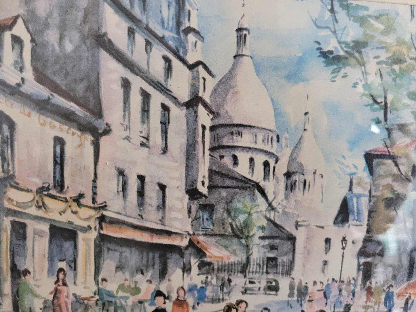 Hochwertiger Kunstdruck Stadtleben in Paris der 1960er Jahre