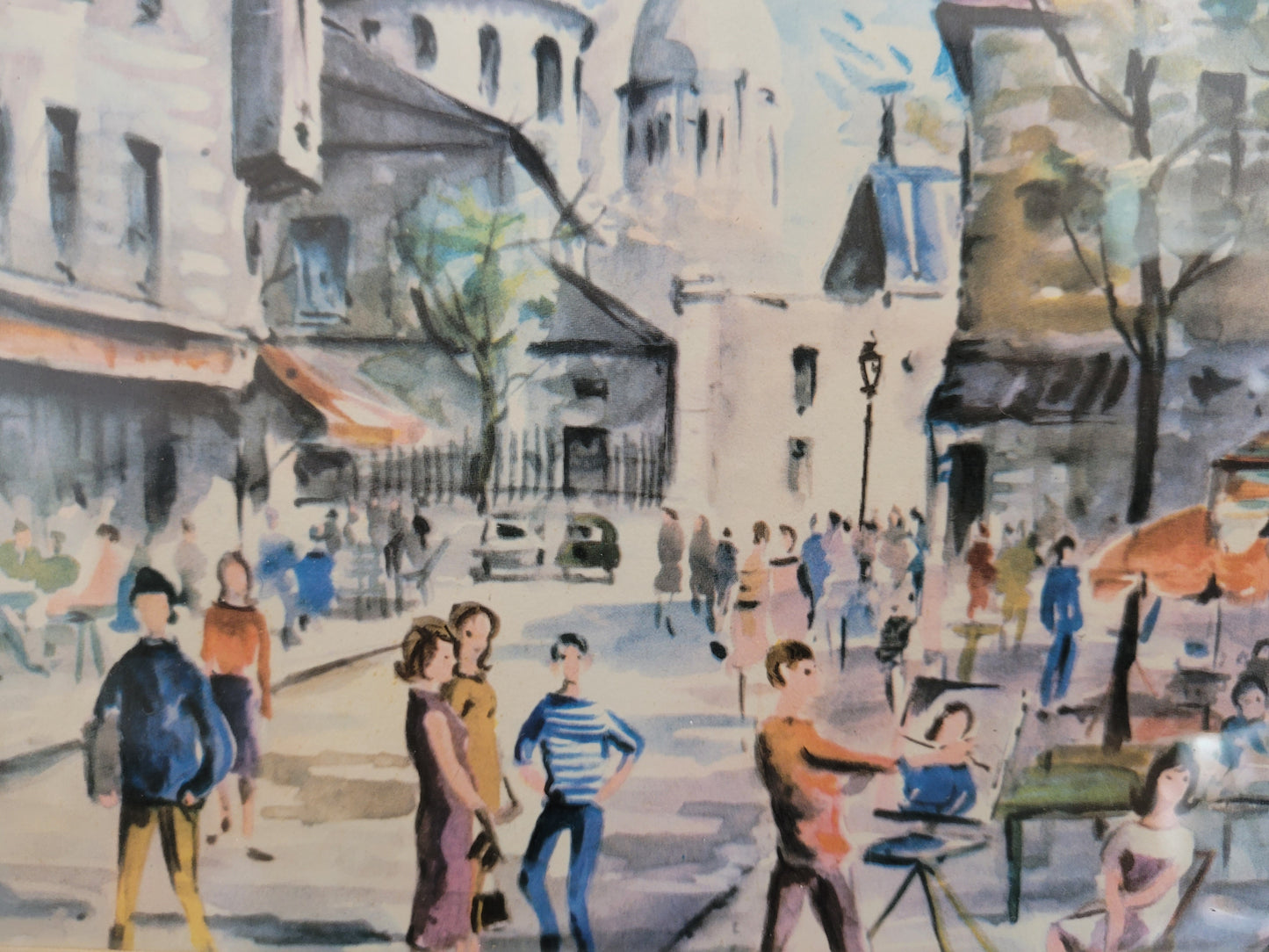 Hochwertiger Kunstdruck Stadtleben in Paris der 1960er Jahre