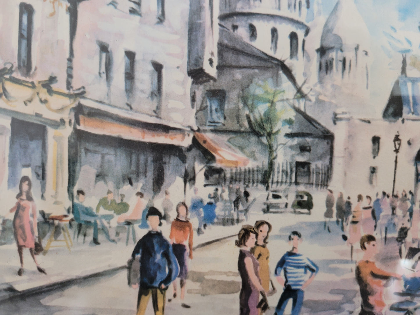 Hochwertiger Kunstdruck Stadtleben in Paris der 1960er Jahre