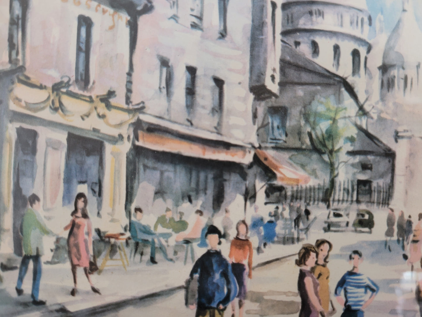 Hochwertiger Kunstdruck Stadtleben in Paris der 1960er Jahre