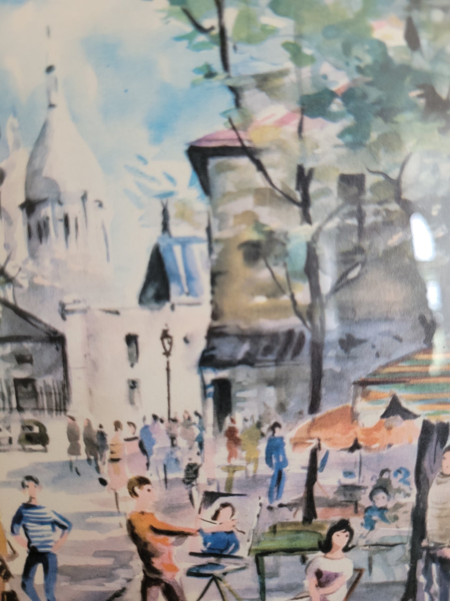 Hochwertiger Kunstdruck Stadtleben in Paris der 1960er Jahre