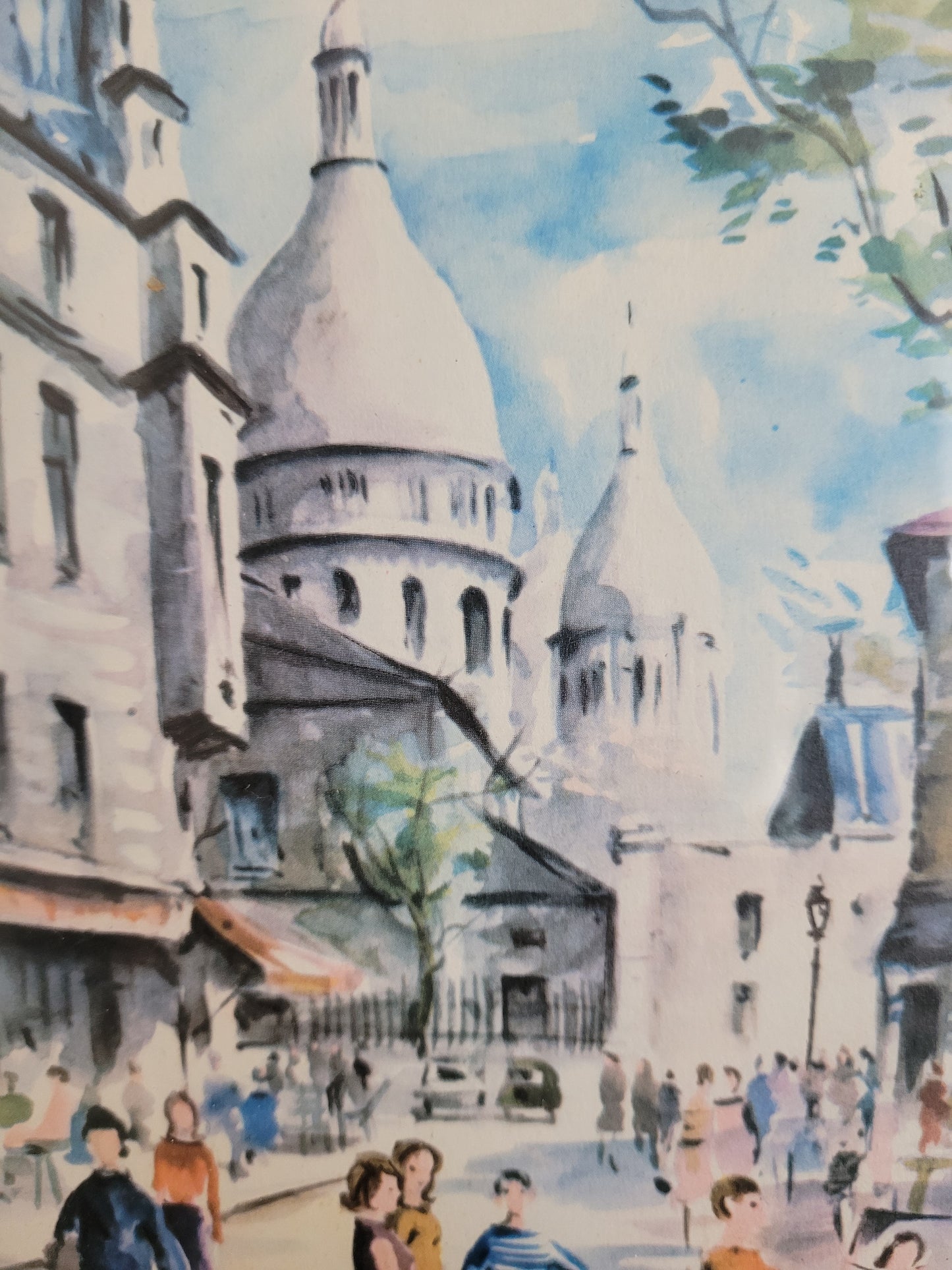 Hochwertiger Kunstdruck Stadtleben in Paris der 1960er Jahre