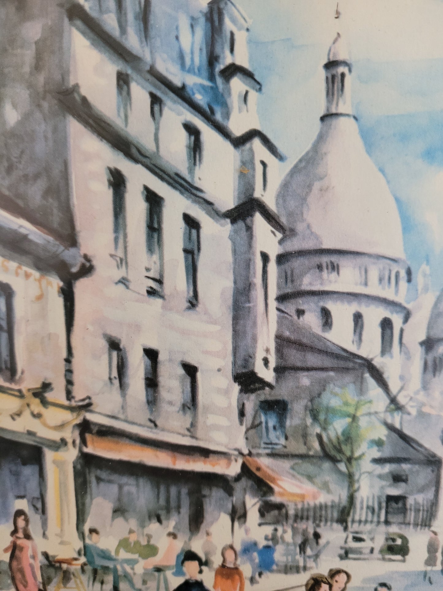 Hochwertiger Kunstdruck Stadtleben in Paris der 1960er Jahre