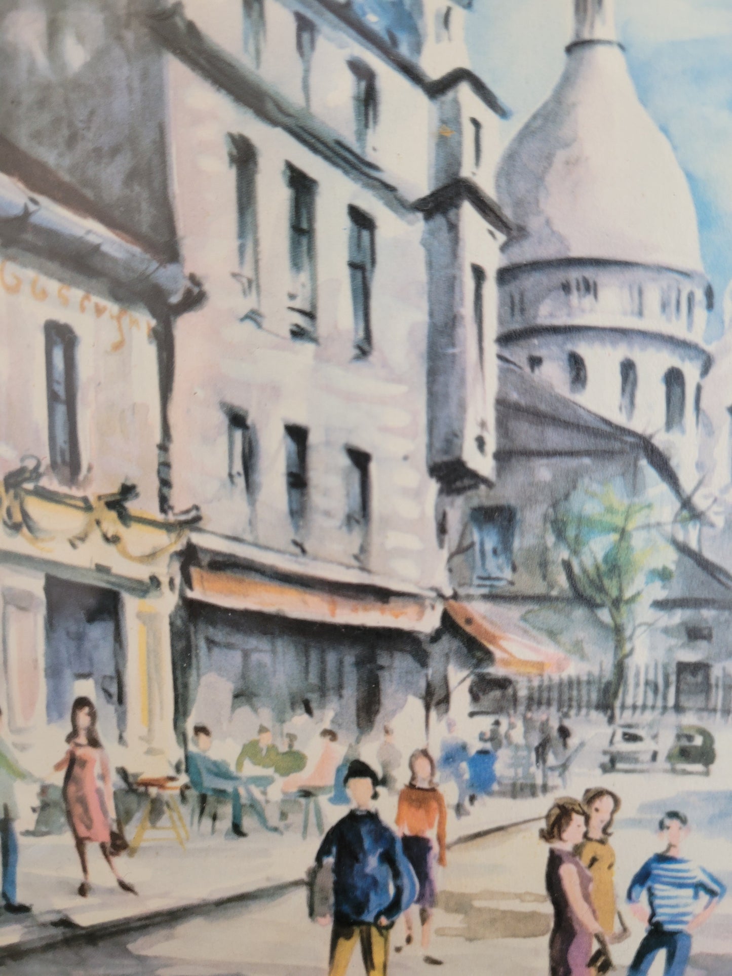 Hochwertiger Kunstdruck Stadtleben in Paris der 1960er Jahre